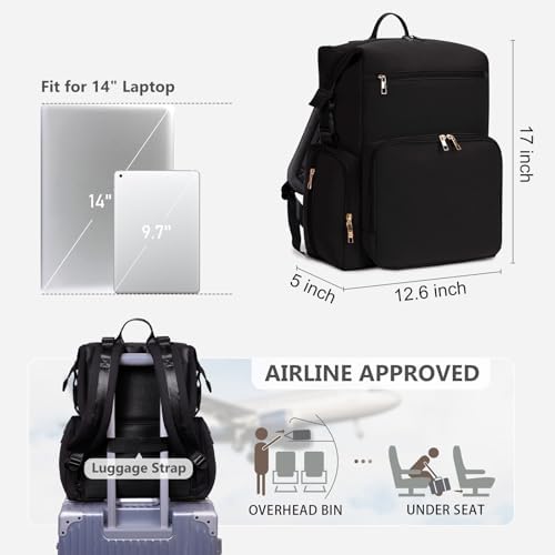 CEI-CEI Neoprene Diaper Bag Backpack Large Newborn Baby Maternity Bags Waterproof Travel Tote for Mom Dad with Insulated Pockets,Changing Pad - Image 6