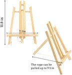 AROIC 20Pack 11.8in Wood Easels,Painting Party Easel,Canvas Holder - Image 2