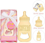 18 Pack Bottle Opener for Baby Shower Favors, Baby Shower Party Return Gifts for Guest, Poppin Bottles Openers with Exquisite Gifts Box Used for Baby Party Souvenirs (Pink-Baby Bottle) - Image 5