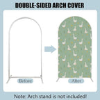 Silly Goose Arch Backdrop Cover for Baby Shower 8FT Green Stretchy Arched Cover 1st Baby Birthday Party Decorations - Image 5