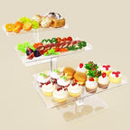 Bakzon Dessert Cupcake Stand, 3 Set Acrylic Tiered Serving Tray for Dessert Table Display, Cup Cake Holder for Tea Party/Birthday/Wedding by BAKZON