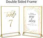 NIUBEE 8.5x11 Acrylic Sign Holder,Picture Frame,Wedding Table Numbers,6pack - Image 5