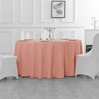 Fokitut 2 Pack Waterproof Round Tablecloth, 120 Inch, Stain Resistant and Wrinkle Polyester Table Cloth, Fabric Table Cover for Kitchen Dining, Wedding, Party, Holiday Dinner-Dusty Pink - Image 5