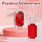 LemonRoad 36 Pcs Clear Mini Suitcase Party Favor Box, Red - Image 2