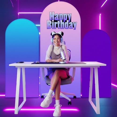 3 Pcs Birthday Arch Backdrop Cover Kpop Theme Photo Background Decoration - Image 6