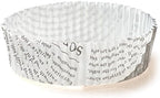 Restaurantware 4 oz Round Paper Newsprint Baking Cup, 200 Pack - Image 2