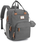 RUVALINO Diaper Bag Backpack, Multifunction Travel Back Pack Maternity Baby Changing Bags, Large Capacity, Waterproof and Stylish, Iron Gray by RUVALINO