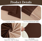 Nude Brown Arch Backdrop Cover Set of 2 Birthday Party Arch Covers 7.2 and 6ft Wedding Arch Cover Stretchy Backdrop Bridal Baby Shower Birthday Arch Covers Spandex - Image 4