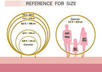 Round Backdrop Stand Arch Balloon Golden Metal Circle Garland Frame with Base for Wedding Birthday Party Baby Shower Graduation Decoration (7.87 FT) - Image 5