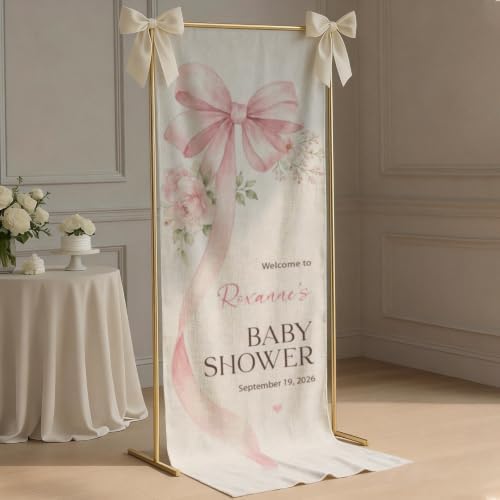 Custom Name Baby Shower Fabric Welcome Sign #8 - Image 5