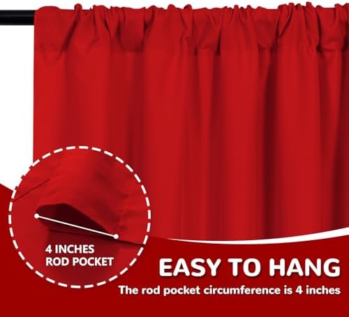 MEETSKY Blue Backdrop Curtains,Birthday Backdrop Drapes,5ft x 8ft,2 Panels - Image 5