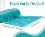 Pack of 40 Yard Chiffon Drapery Fabric, 60" Wide, Multiuse - Peacock Blue - Image 2