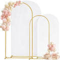 Toolterritary Metal Arch Backdrop Stand and Cover Set of 2, Sturdy 7.2FT, 6FT Party Backdrop Set, Wedding Arch Frame and Cover Set for Birthday, Baby Shower,Christmas, Anniversary by Unknown