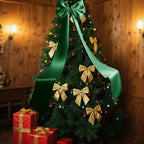 75x18 Inch Giant Green Bow Decoration Big Bows for Christmas Trees Wall - Image 6