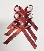 25 Personalized Ribbons Assesmbled Bows Custom Bridal Shower Favor Party Favors Wedding Bridesmaid Memorial Ribbons Funeral Baby Invitations Mis XV años Quinceanera (Rust) - Image 7