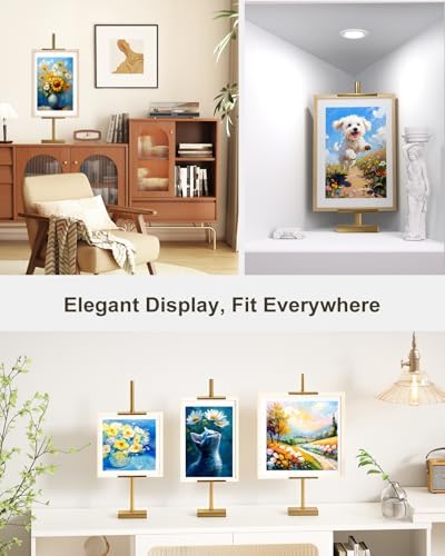 Adjustable Tabletop Easel Stand, 29" H Gold 2 Pack - Image 4