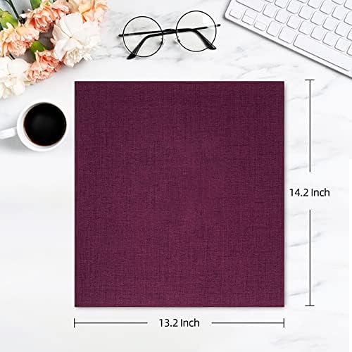 potricher Photo Album 4x6 Photos, 1000 Pockets, Linen Cover, Purple - Image 2