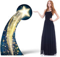 Leinuosen 5 ft Starry Movie Night Gate Cardboard Stand up Party Decorations Under The Stars Cutout Prop Movie Night Award Prom Homecoming Wedding Birthday Party Photo Prop Backdrop Decor by Leinuosen