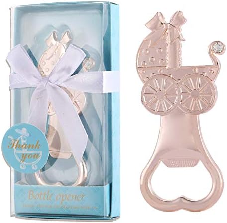 30 Pack Baby Carriage Bottle Opener for Newborn Baby Shower Favors, Baby Shower Party Return Gifts for Guest, Poppin Bottles Openers with Exquisite Gifts Box used for Baby Party Souvenirs (Blue) - Image 4