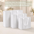 Catlovecorn 20 Pack Large White Gift Bags, 16.5 x 5.5 x 12.6 In - Image 7