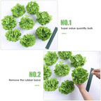 AVIVIHO 65pcs Fake Flowers Green Hydrangea Artificial Flowers Bulk (Not Squished, No Steaming Need) Silk Flowers with Stems for Wedding Decor,Home,Baby Shower,Table Centerpieces Decoration - Image 4