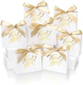 DOYIDE 120 Pack Small Thank You Gift Bags, Party Favor Bags with Bow Ribbon by DOYIDE