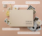 Personalized Luxe Photo Guest Book (Design 4) – 11.5 x 8.5" Minimal Aesthetics, Screw Bound with Custom Oats Hardcover & Photo + Lined or Blank Pages - Wedding, Baby Shower, Anniversary - Image 2