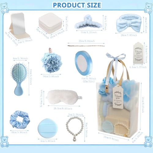 74PCS Jewelry Box Kit Baby Shower Party Favors for Game Winners(Blue) - Image 3