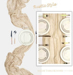 16 Pack 23 x 120 Inch Beige Table Runner 10Ft Cheesecloth - Image 6