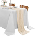 15 Pack Ivory Cheesecloth Table Runner 9FT Rustic Sheer Table Runners 17x108 Inch Gauze Boho Runner for Wedding Bridal Baby Shower Birthday Party Table Decorations by Cupuamon