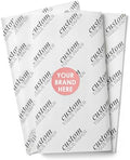 COACO Personalized Tissue Paper, Your Custom Design, Logo, or Text, Great for Holiday or Special Occasion, Small Business Packaging or Gift Wrapping, Gift Bags, 20, 30, 50, or 100 Count, White (20"x18") by COACO
