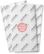 COACO Personalized Tissue Paper, Your Custom Design, Logo, or Text, Great for Holiday or Special Occasion, Small Business Packaging or Gift Wrapping, Gift Bags, 20, 30, 50, or 100 Count, White (20"x18") by COACO