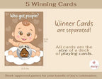 Party Hearty Baby Shower Scratch-Off Game, Poopie Emoji Cards - Kraft Boy (Pack of 3) - Image 3