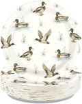 50 Pcs Mallard Duck Paper Plates 10" Large Heavy Duty by Greencian