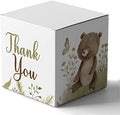 Paper Box - Mini Favor Box For Baby Shower 4x4x4 Inches Paper Gift Boxes, Candy Paper Box For Party Favors, Baby Shower Cute Animals,Boy/Girl Theme- Pack Of 20 by Inkdotpot