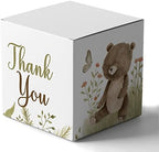 Paper Box - Mini Favor Box For Baby Shower 4x4x4 Inches Paper Gift Boxes, Candy Paper Box For Party Favors, Baby Shower Cute Animals,Boy/Girl Theme- Pack Of 20 by Inkdotpot