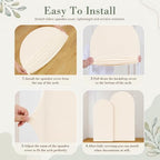 Set of 2 Little Honey Arch Backdrop Cover 2PCS Honey Bee Baby Shower Spandex Arch Covers Blue Gingham Gender Reveal Birthday Party Decoration (Cream Beige,7.2FT & 6.6FT) - Image 7