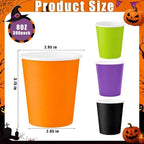 300 Pack 8 oz Halloween Disposable Paper Cups for Halloween Birthday Party - Image 3