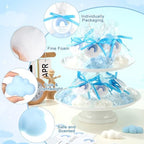 Demissle 40Sets White Blue Cloud Shaped Soaps Baby Shower Favors for Guests - Image 3