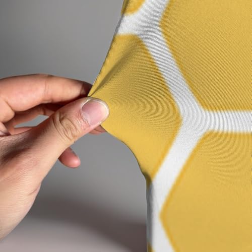 Sweet Honeycomb Arch Backdrop Cover Yellow Girls Baby Shower Arch Stand Spandex Fabric Cover Bees Birthday Party Parties Dessert Decorations Prop (4X7.2ft,1992) - Image 3