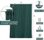 10ft x 10ft Hunter Green Backdrop Curtain for Parties Dark Green Wrinkle Free Backdrop Drapes Panels for Baby Shower Birthday Party Photo Photography Polyester Fabric Background Decoration - Image 6