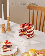 10 Inch Cake Stand, Relief Round Dessert Cake Stand for 8 Inch Cake - Image 5