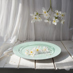 FLOWERCAT 200PCS Sage Green Plastic Plates Disposable Plates for Party - Elegant Plastic Plates - 10" &7" Plate for 100 Guests Parties & Wedding & Events - Image 4