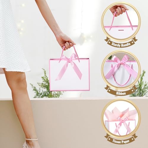 DOYIDE 30 Pcs Thank You Gift Bags with Tissue Paper & Handles, 9x7x3.1inch - Image 5
