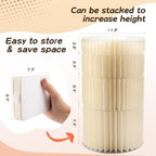 4 Pack Buffet Risers Foldable Food Display Risers Food Risers for Buffet Table Tall Cake Stands Cylinder Stands for Party Pedestal Cake Stand Dessert Table Display Set Cupcake Stands Cupcake Display - Image 6