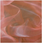 40 Yard Organza Fabric 44" Wide for Wedding Event Décor - Coral Peach - Image 4