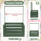Suzile Baby Shower Crate Wooden Closet Baby Basket Gift,Sage Green - Image 3