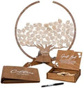2B1WEDDING Personalized Wedding Guest Book Alternative with Tree Leaves by 2B1WEDDING