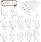 TBWIND 12 Pcs Matte White Glass Bud Vase Set - Image 2