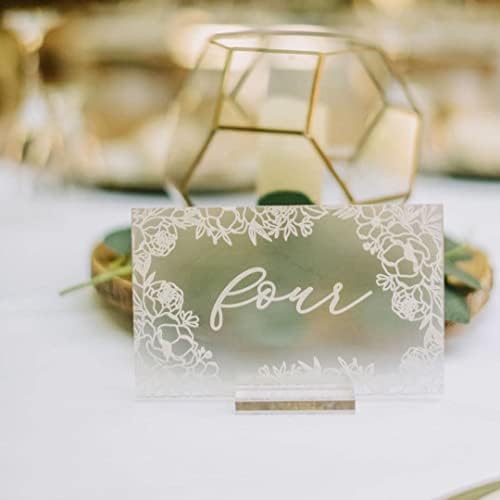 20 Pack 4x6 Inch Blank Frosted Acrylic Sheet Sign 1/8 Inch Thick | DIY Frosted 4"x6" Acrylic Pieces, Perfect as Table Numbers, Wedding Signs and DIY Projects - Image 5